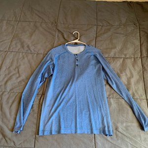 Lululemon Men's Metal Vent Blue Henley T